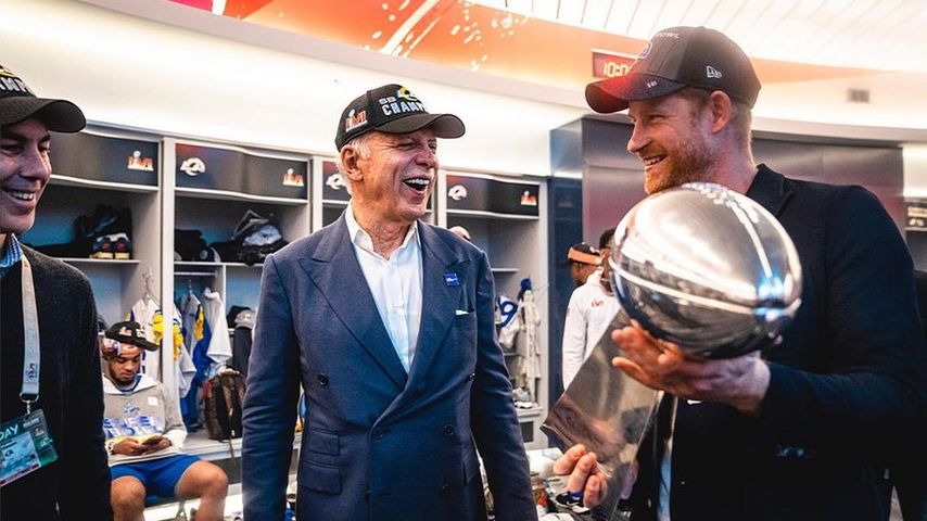 Prinz Harry beim Super Bowl 2022