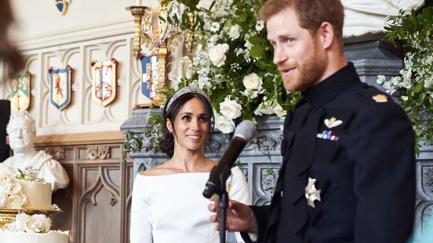 Prinz Harry und Herzogin Meghan auf ihrer Hochzeit, 2018