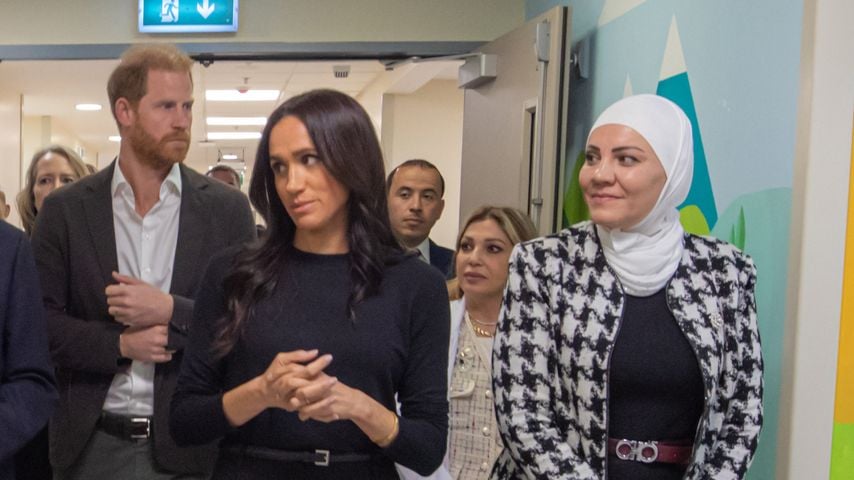 Prinz Harry und Meghan besuchen mit Tedros Adhanom Ghebreyesus das King-Hussein-Krebszentrum in Amman