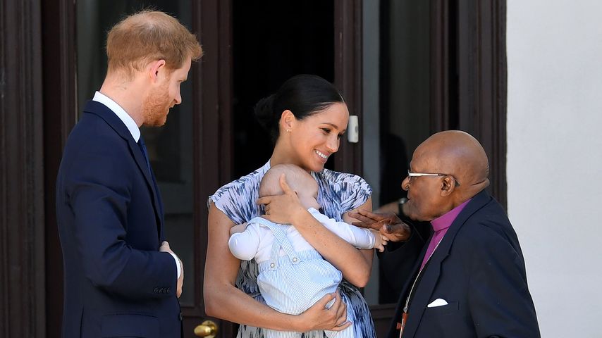 Prinz Harry, Herzoghin Meghan, Archie Harrison und Desmond Tutu
