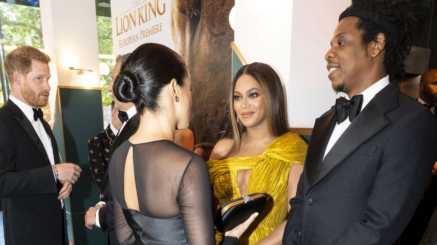 Prinz Harry, Herzogin Meghan, Beyoncé und Jay-Z bei der Premiere von "Der König der Löwen" in London