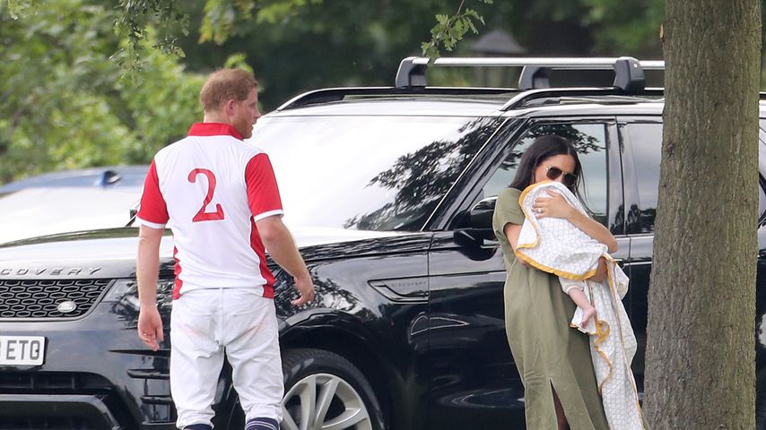 Prinz Harry, Herzogin Meghan und Archie Harrison 2019 in Wokingham