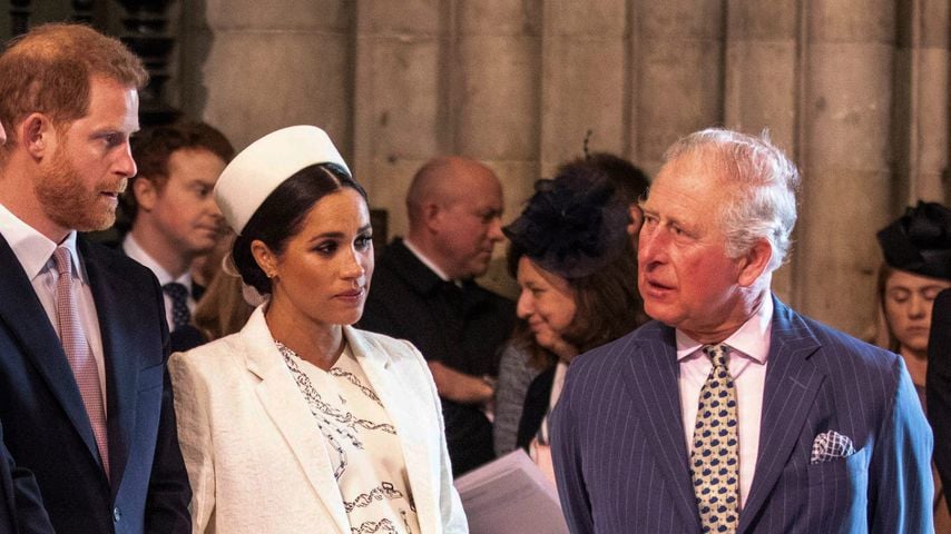 Prinz Harry, Herzogin Meghan und Prinz Charles im März 2019