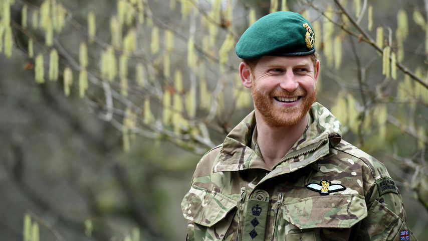 Prinz Harry besucht die Royal Marines in Bickleigh im Februar 2019