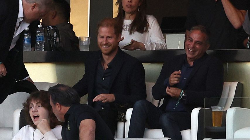 Ohne Meghan: Prinz Harry hat Spaß bei Lionel Messis Spiel