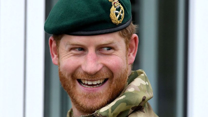 Prinz Harry bei einem Besuch der Royal Marines im Februar 2019