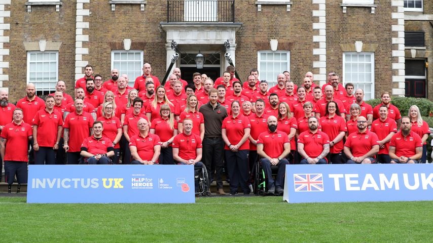 Prinz Harry mit dem britischen Team für die Invictus Games 2020