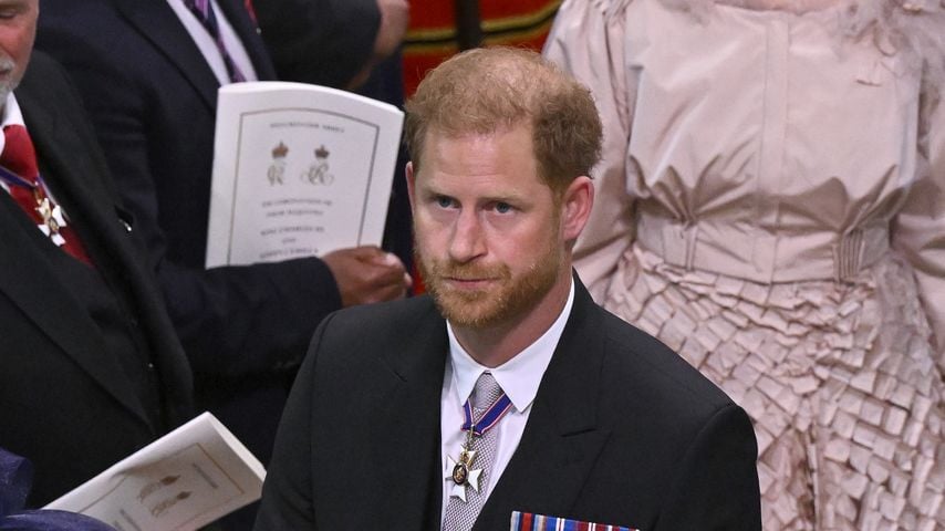 Prinz Harry bei der Krönung von König Charles