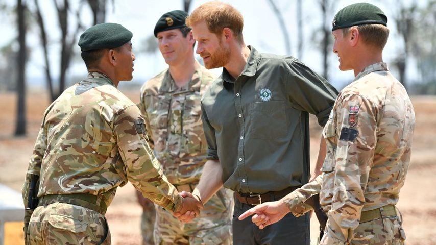 Prinz Harry mit britischen Soldaten in Malawi 2019