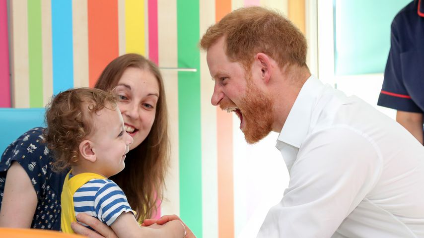 Prinz Harry bei einem Besuch im Kinderkrankenhaus von Sheffield im Juli 2019