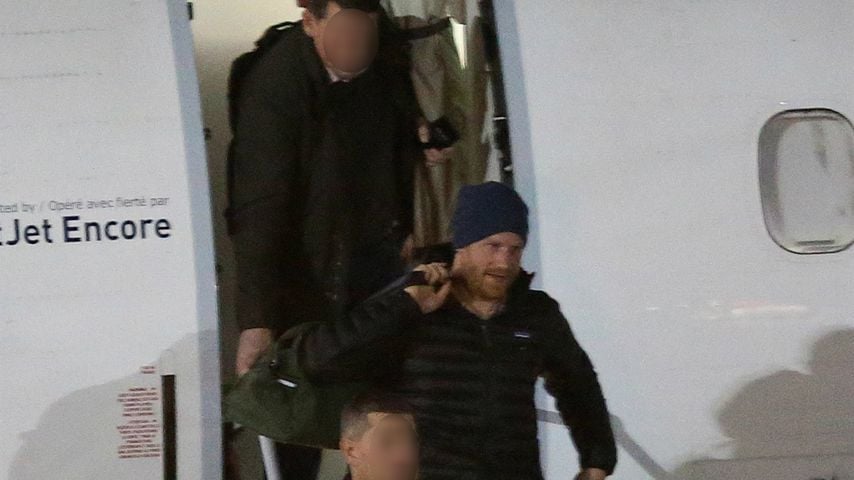 Prinz Harry am Flughafen in Vancouver