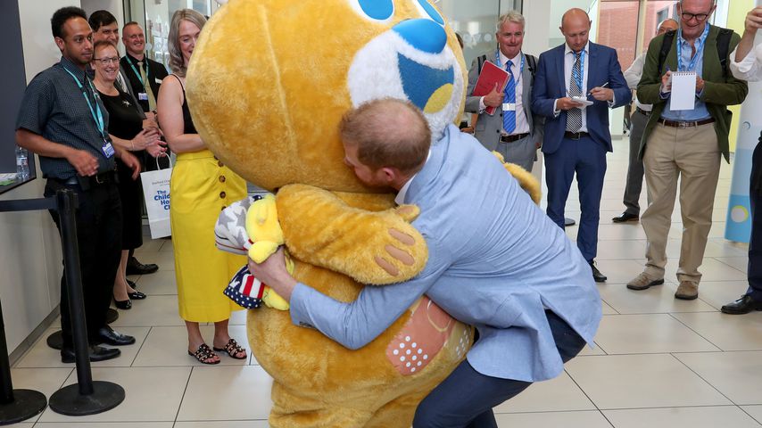 Prinz Harry im Kinderkrankenhaus von Sheffield, Juli 2019