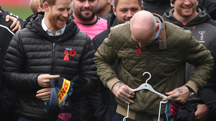 Prinz Harry und Gareth Thomas