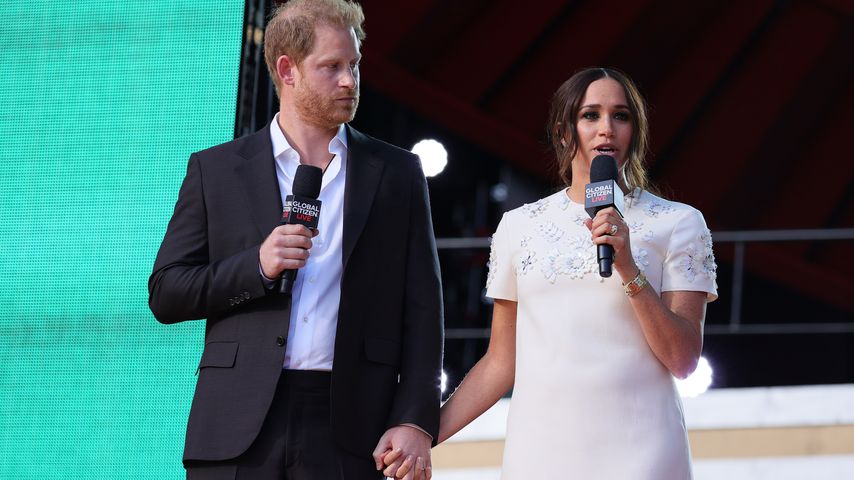 Prinz Harry und Herzogin Meghan bei Bühnenansprache, September 2021