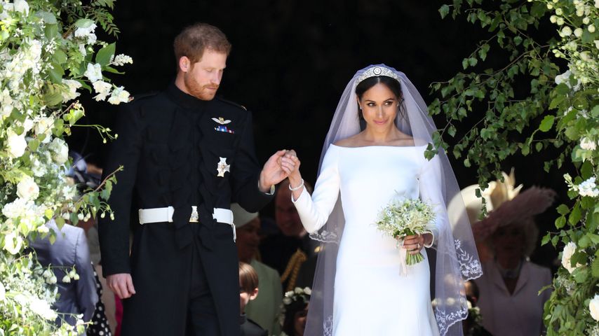 Prinz Harry und Herzogin Meghan bei ihrer Hochzeit  im Mai 2018