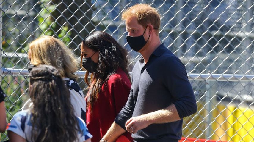 Prinz Harry und Herzogin Meghan bei einem Schulbesuch, September 2021