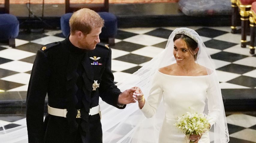Prinz Harry und Herzogin Meghan auf ihrer Hochzeit im Mai 2018