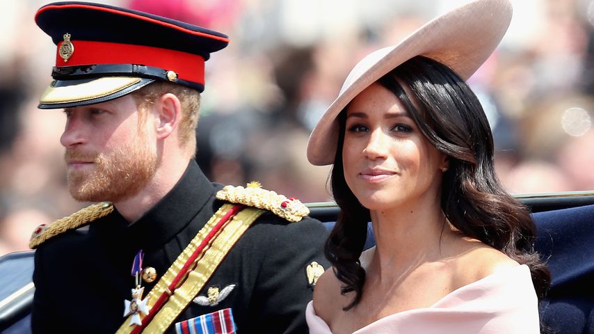 Prinz Harry und Herzogin Meghan bei der "Trooping the Colour"-Parade in London im Juni 2018