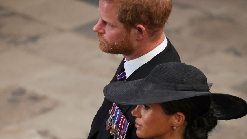 Prinz Harry und Herzogin Meghan bei der Beerdigung von Queen Elizabeth II