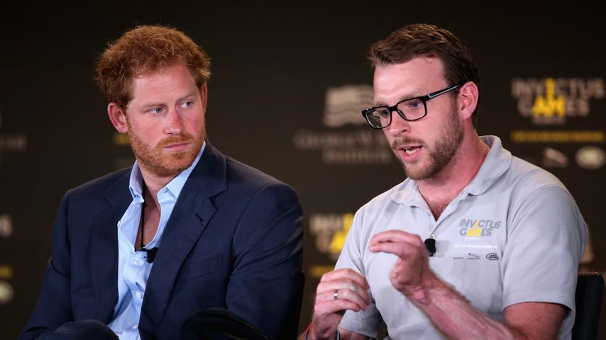 Prinz Harry und JJ Chalmers im Mai 2016 in Orlando