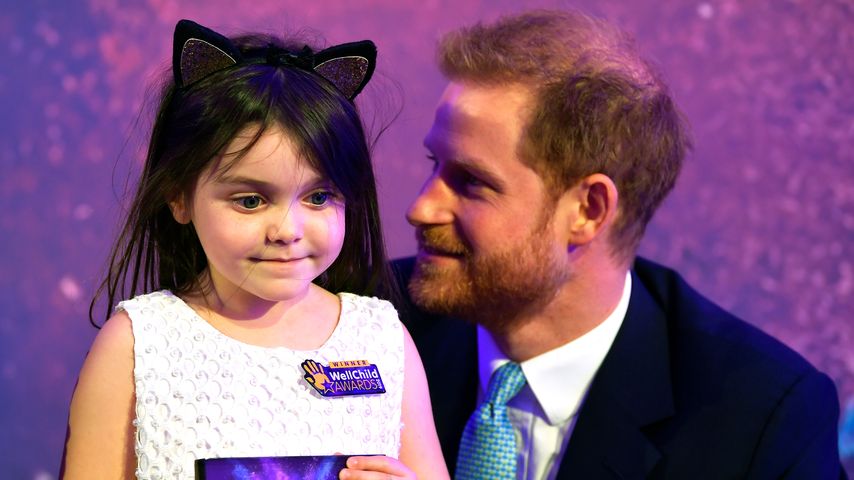 Prinz Harry mit Lyla-Rose O'Donovan bei den WellChild Awards 2019