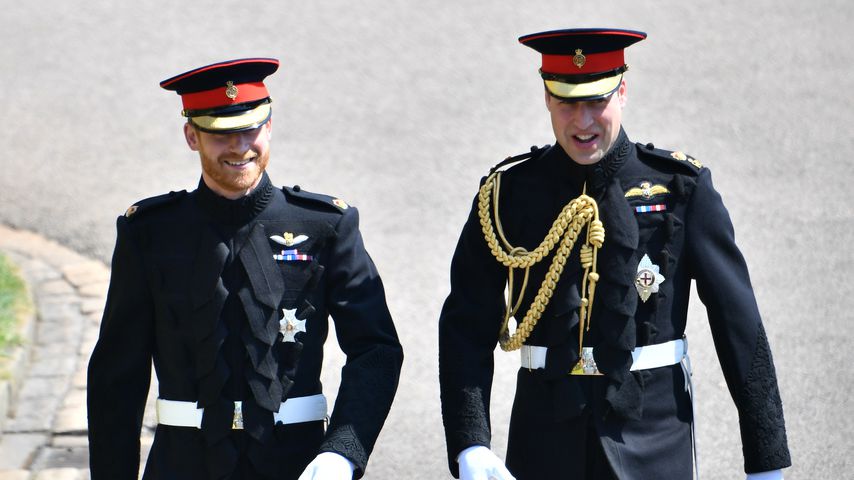 Prinz Harry und Prinz William an Harrys Hochzeitstag, 2018