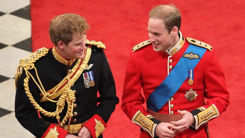 Prinz Harry und Prinz William in der Westminster Abbey, 2011