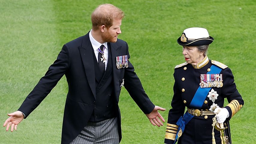 Prinz Harry und Prinzessin Anne im September 2022