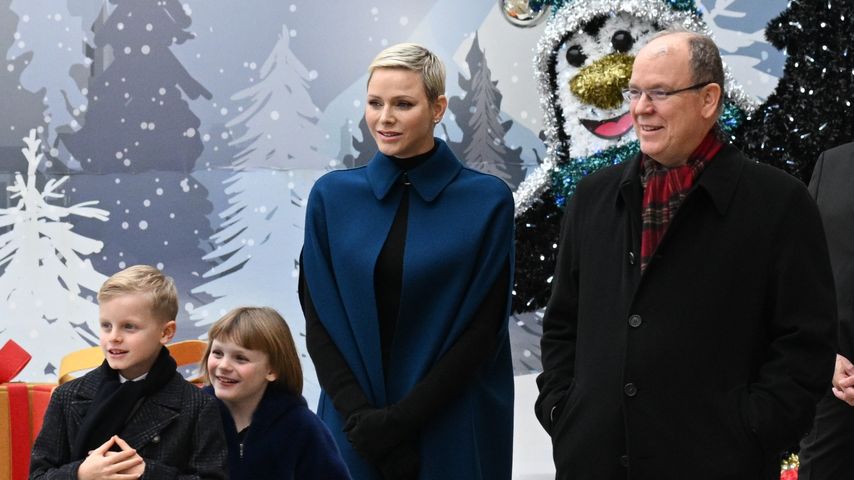 Prinz Jacques, Prinzessin Gabriella, Fürstin Charlène und Fürst Albert II. von Monaco