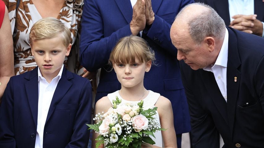 Prinz Jacques, Prinzessin Gabriella und Fürst Albert im September 2024