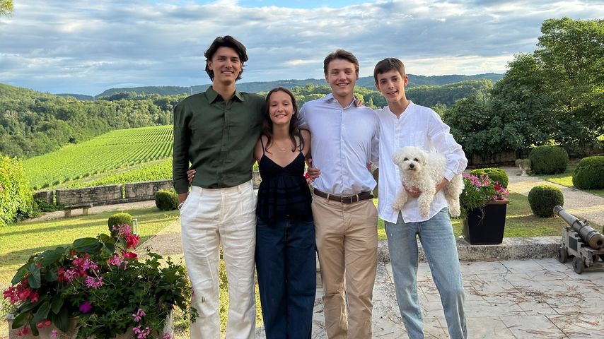 Prinz Joachims Kinder Nikolai, Athena, Felix und Henrik im Juli 2024