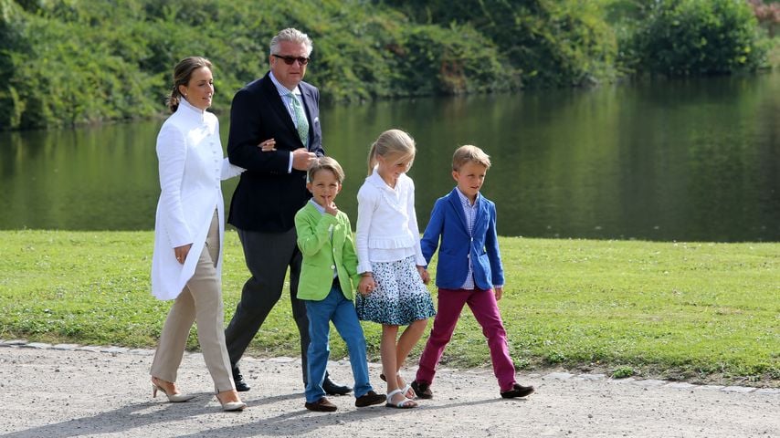 Prinz Laurent mit seiner Familie, September 2012