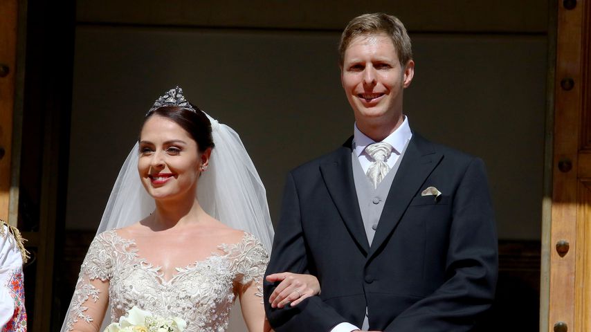 Prinz Leka von Albanien und seine Frau Elia