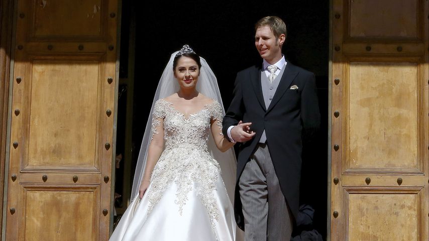 Prinz Leka von Albanien und seine Frau Elia bei ihrer Hochzeit im Jahr 2016