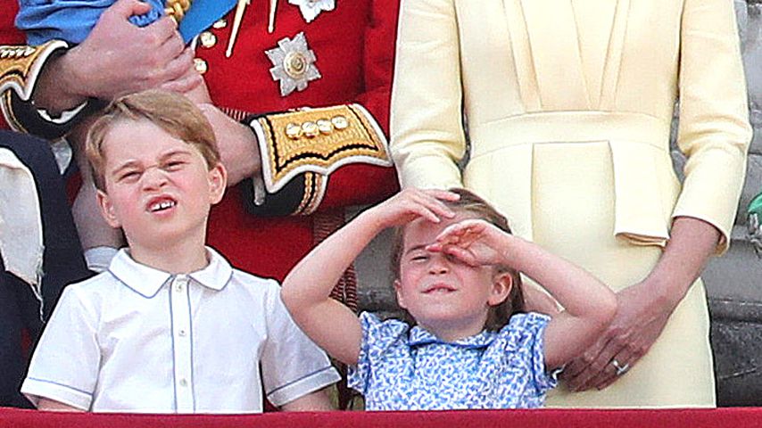 Prinz Louis, Prinz George, Prinz William, Prinzessin Charlotte und Herzogin Kate