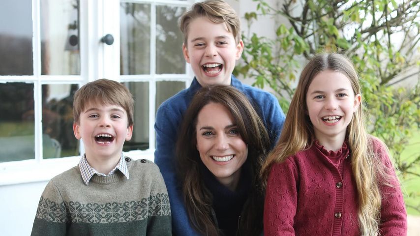 Prinz Louis, Prinzessin Kate, Prinz George und Prinzessin Charlotte, März 2024