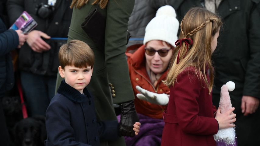 Prinz Louis mit Prinzessin Charlotte beim Weihnachtsspaziergang 2022