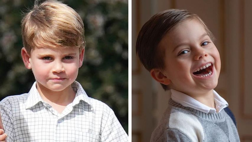 Genau wie Louis: Prinz Oscar von Schweden genervt auf Balkon