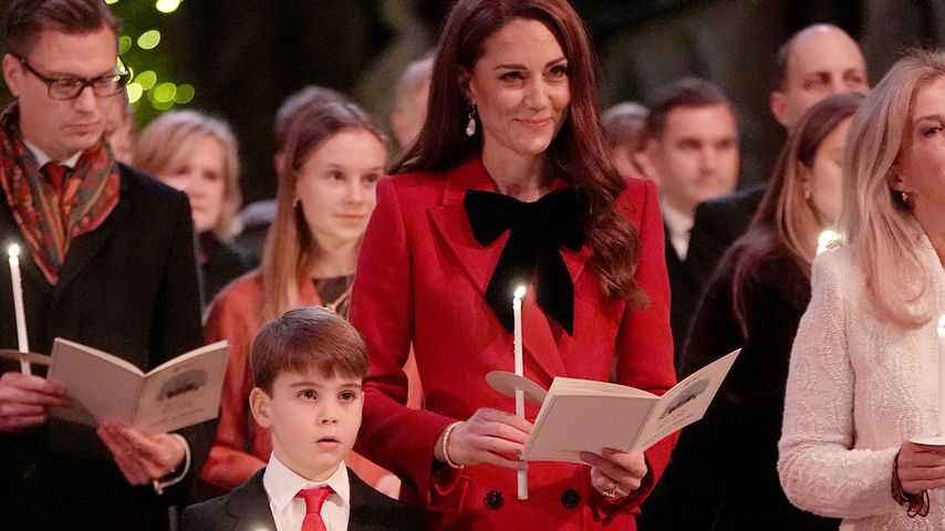 Prinz Louis und Prinzessin Kate beim royalen Weihnachtskonzert im Dezember 2024