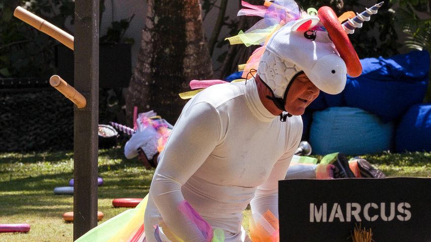 Prinz Marcus von Anhalt im Einhornkostüm