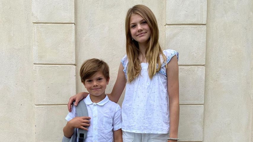 Prinz Oscar und Prinzessin Estelle im August 2023