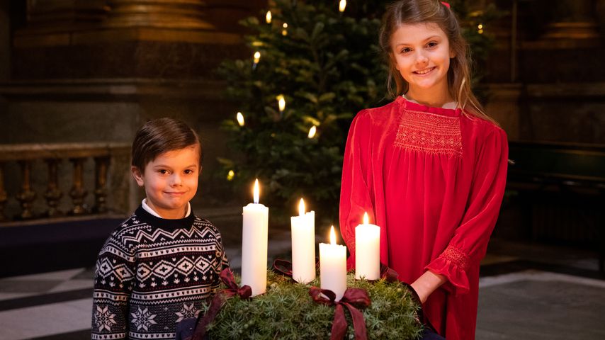 Knuffige Adventsgrüße von den schwedischen Mini-Royals