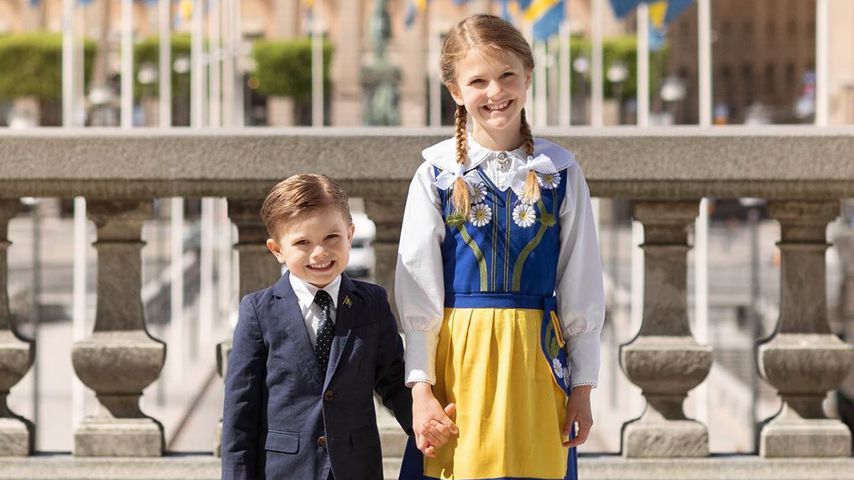 Oscar und Estelle von Schweden bezaubern in schickem Look