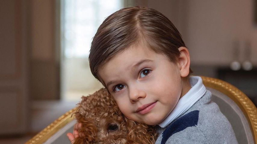 Süßes Bild! Prinz Oscar von Schweden wird sieben Jahre alt