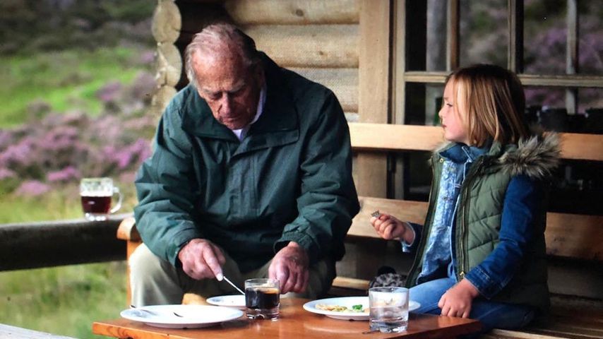 Prinz Philip und Mia Grace Tindall