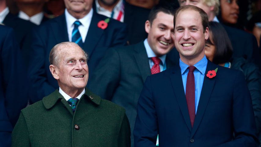 Prinz Philip und Prinz William im Oktober 2015