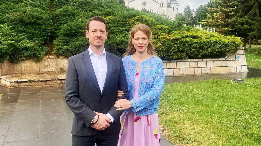 Prinz Philip von Serbien und seine Frau Danica Marinković im Juni 2023