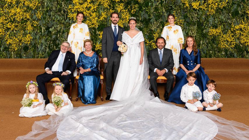 Prinz Philippos und Nina Nastassja Flohr mit ihren Familien