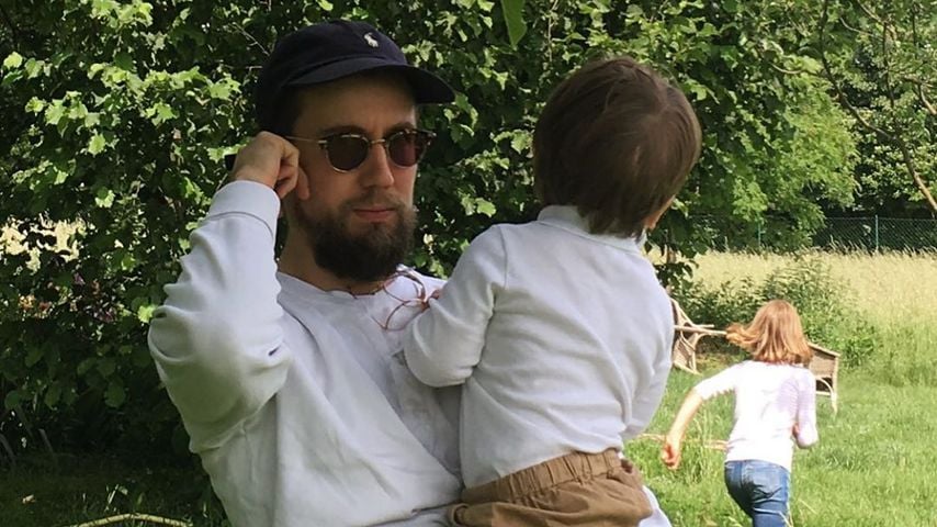 Prinz Pi mit seinen Kindern im Mai 2019