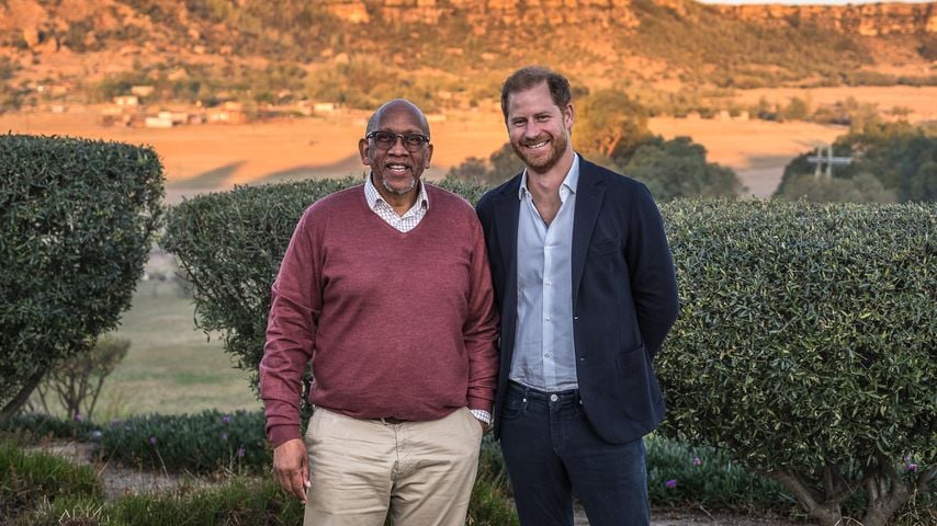Prinz Seeiso von Lesotho und Prinz Harry im Oktober 2024
